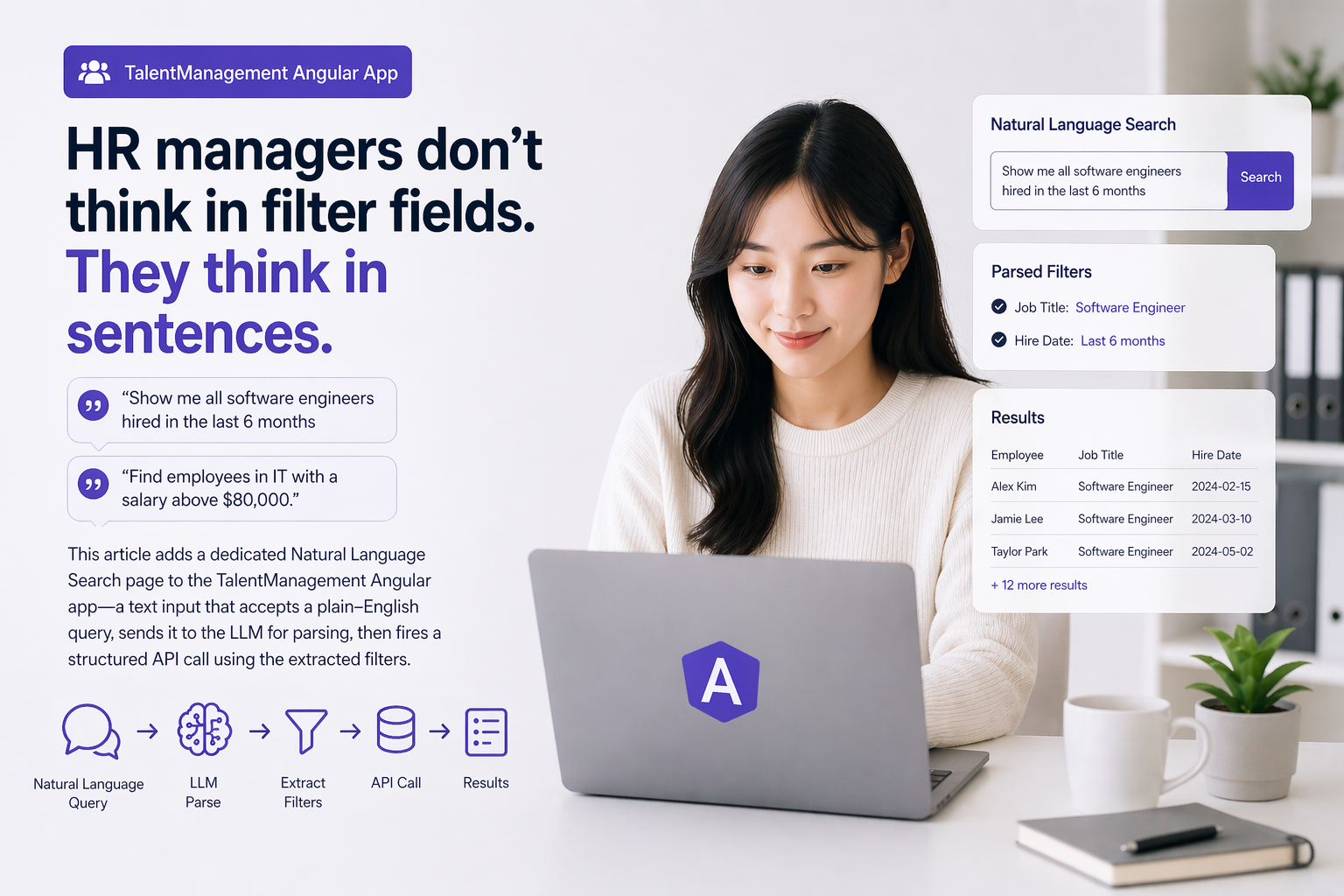 Natural Language Employee Search in Angular Material