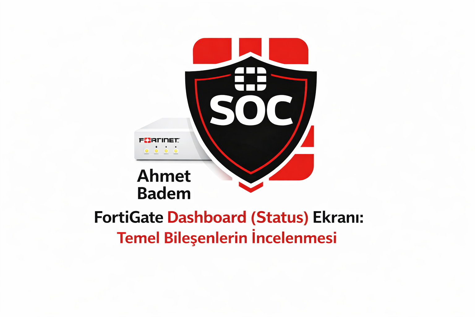 FortiGate Dashboard (Status) Ekranı: Temel Bileşenlerin İncelenmesi