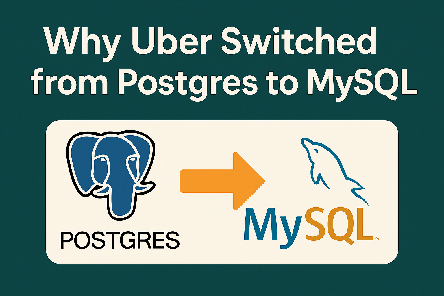 Why uber ditched postgres for mysql: What every developer can learn from it