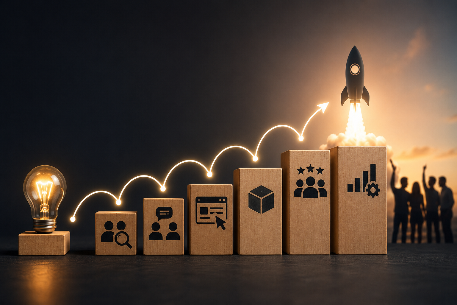 7 Steps from Idea to Launched Product with Paying Customers