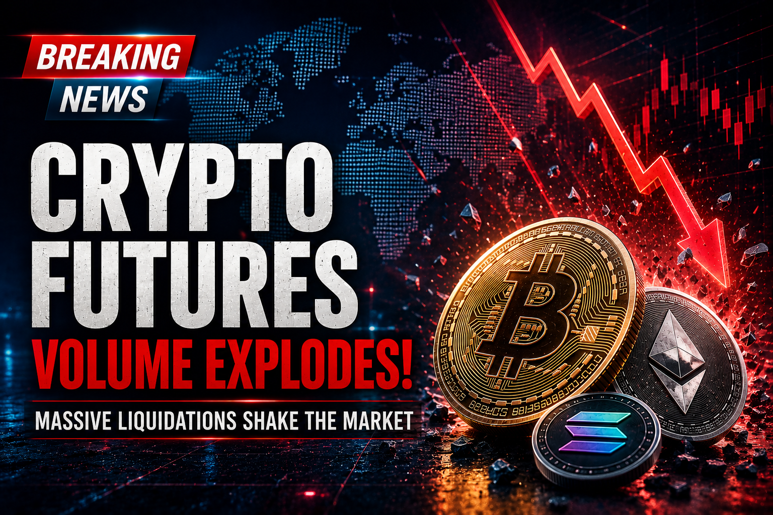 Crypto Futures Volume Explodes as Market Volatility Triggers Massive Liquidations
