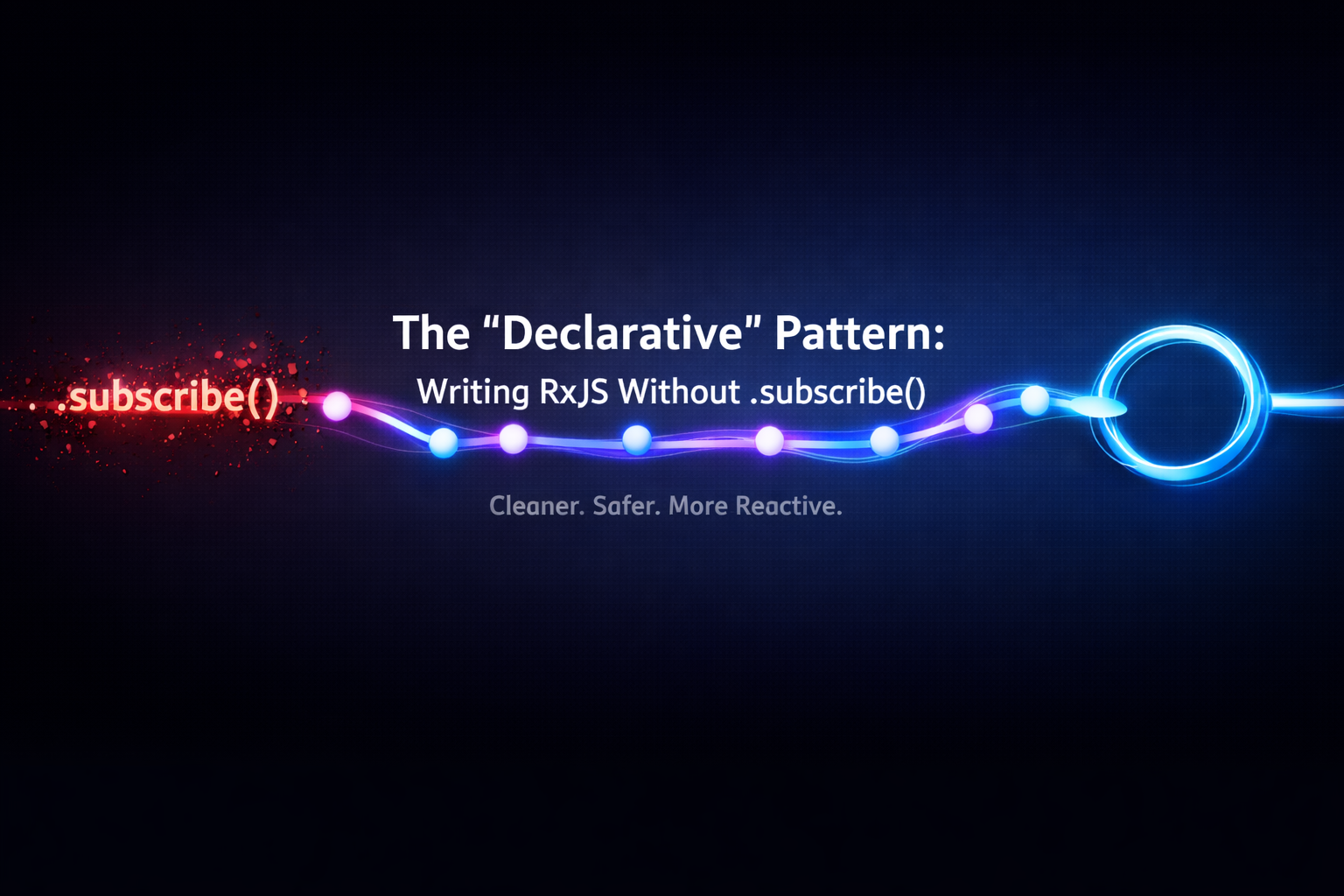 The “Declarative” Pattern: Writing RxJS Without .subscribe()
