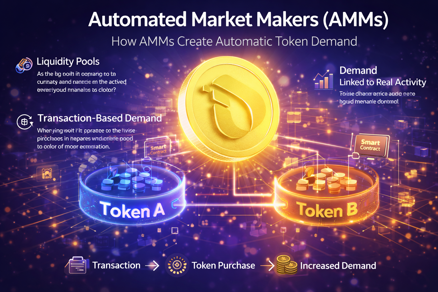 How Automated Market Makers (AMMs) Create Automatic Token Demand in DeFi Ecosystems