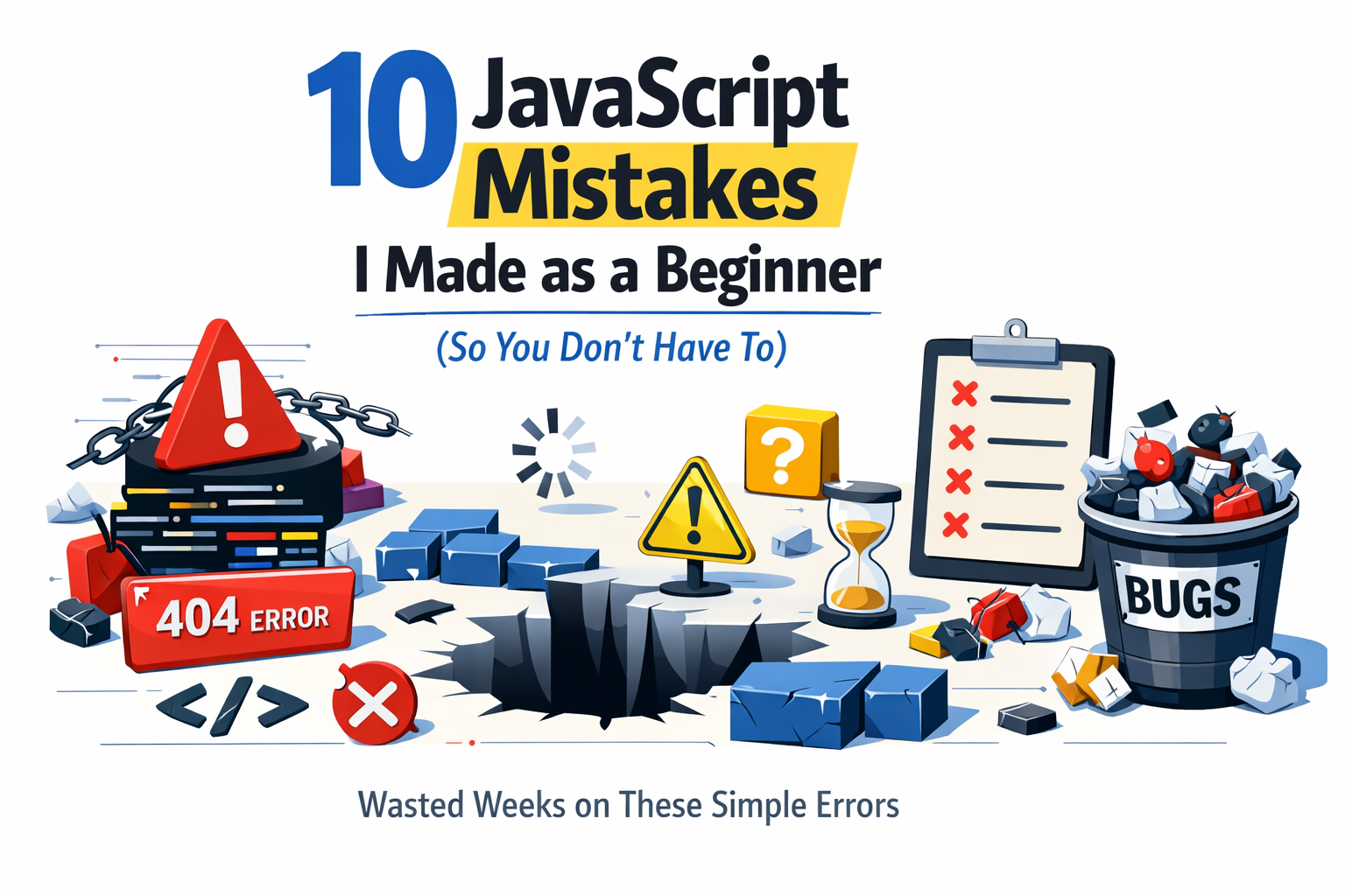 10 JavaScript Mistakes I Made as a Beginner (So You Don’t Have To)