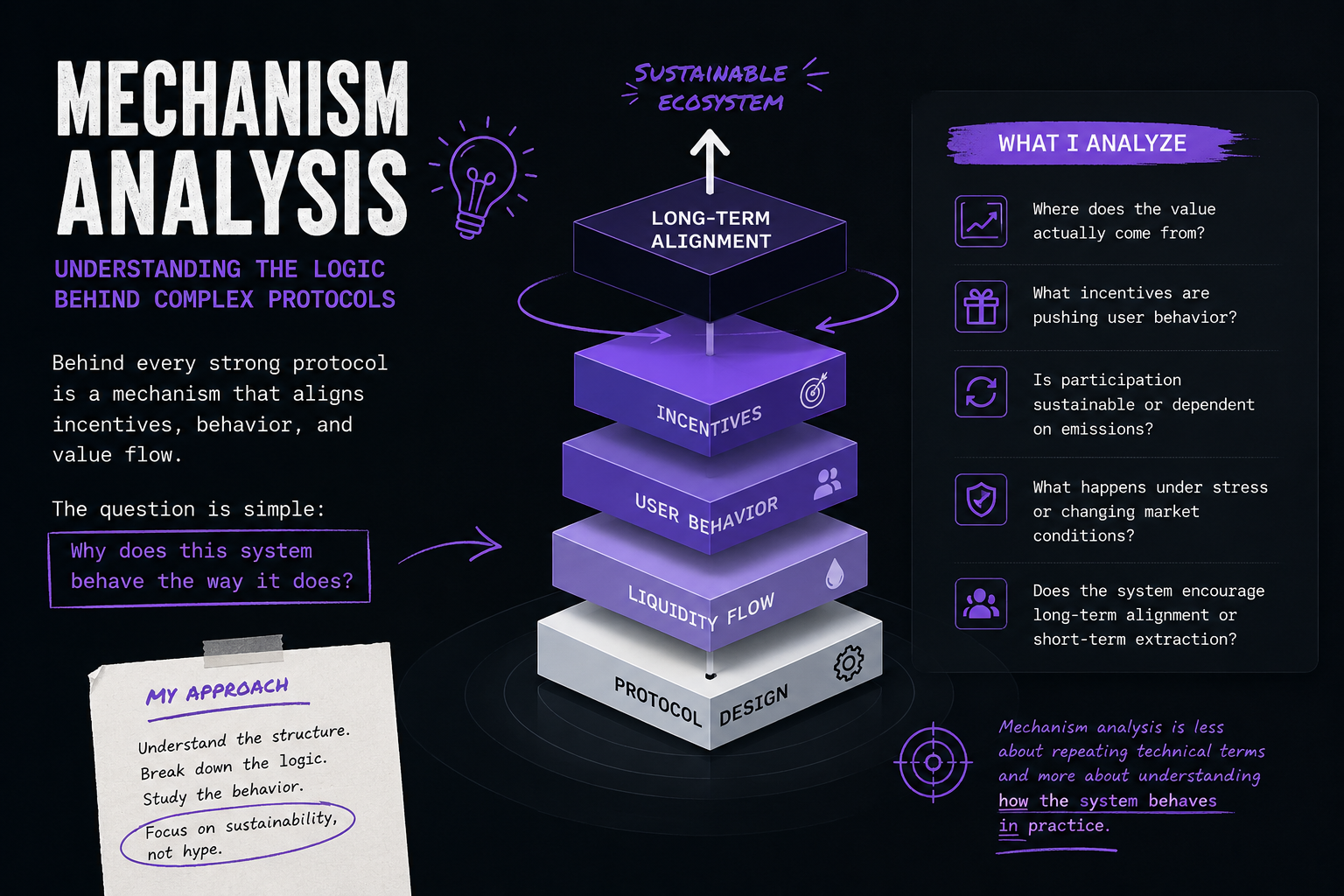 Mechanism Analysis: Understanding the Logic Behind Complex Protocols