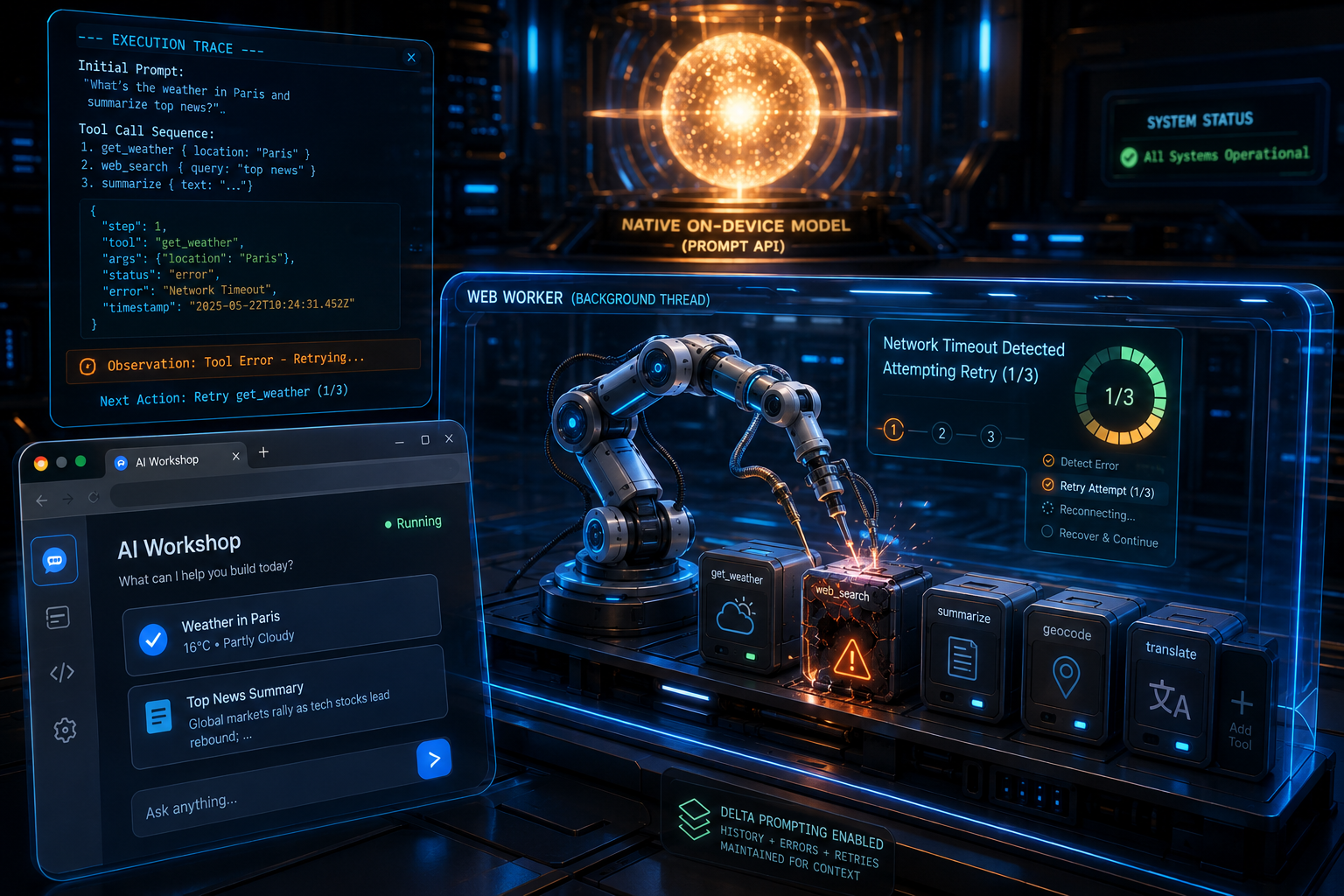 Making the Browser Agent Resilient: Implementing Autonomous Error Handling and Retries