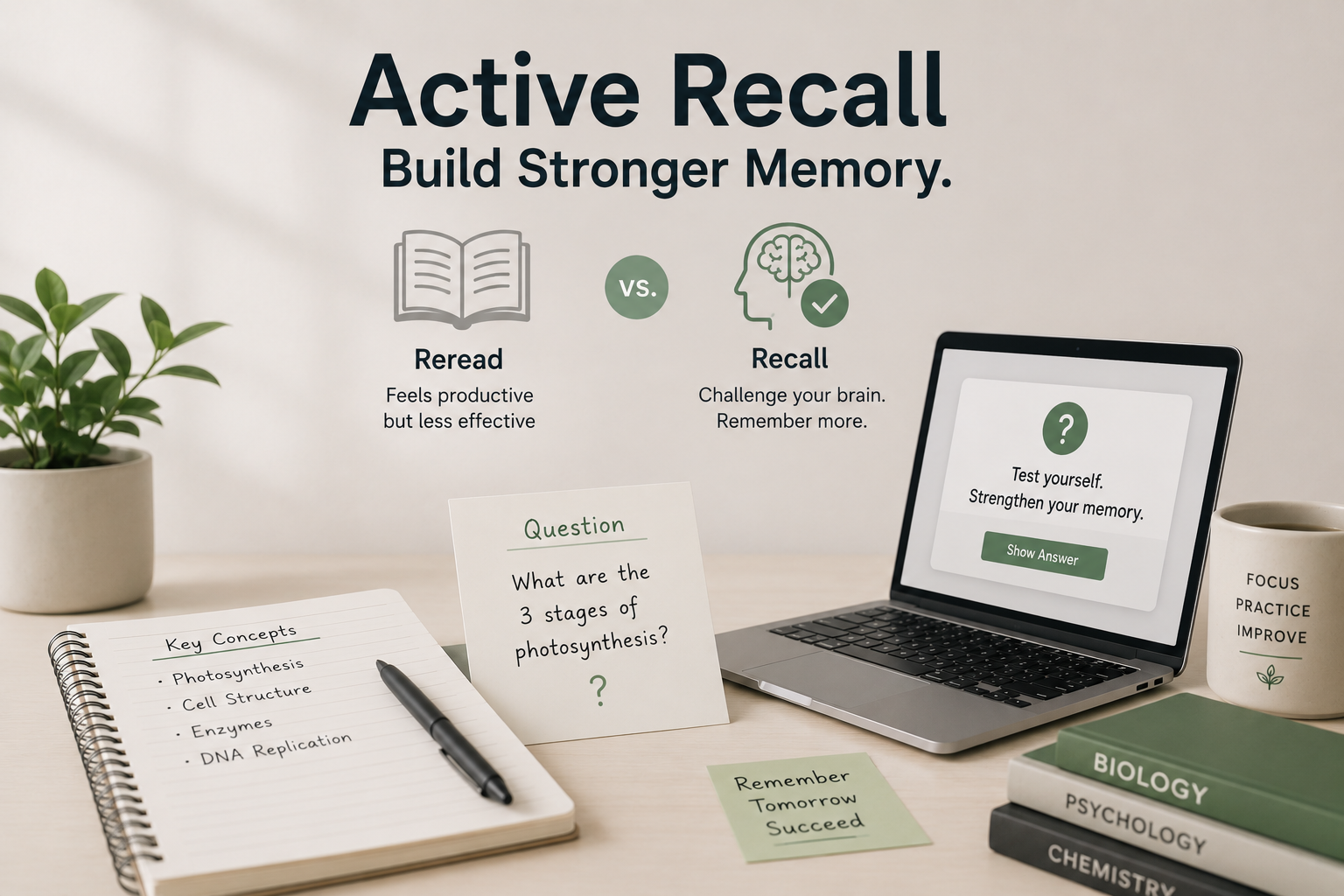 Why Active Recall Beats Rereading (And How AI Makes It Even Better)