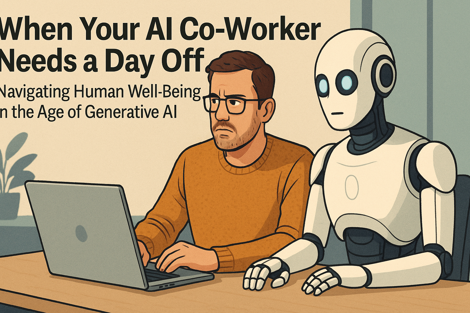 When Your AI Co-Worker Needs a Day Off: Navigating Human Well-Being in the Age of Generative AI