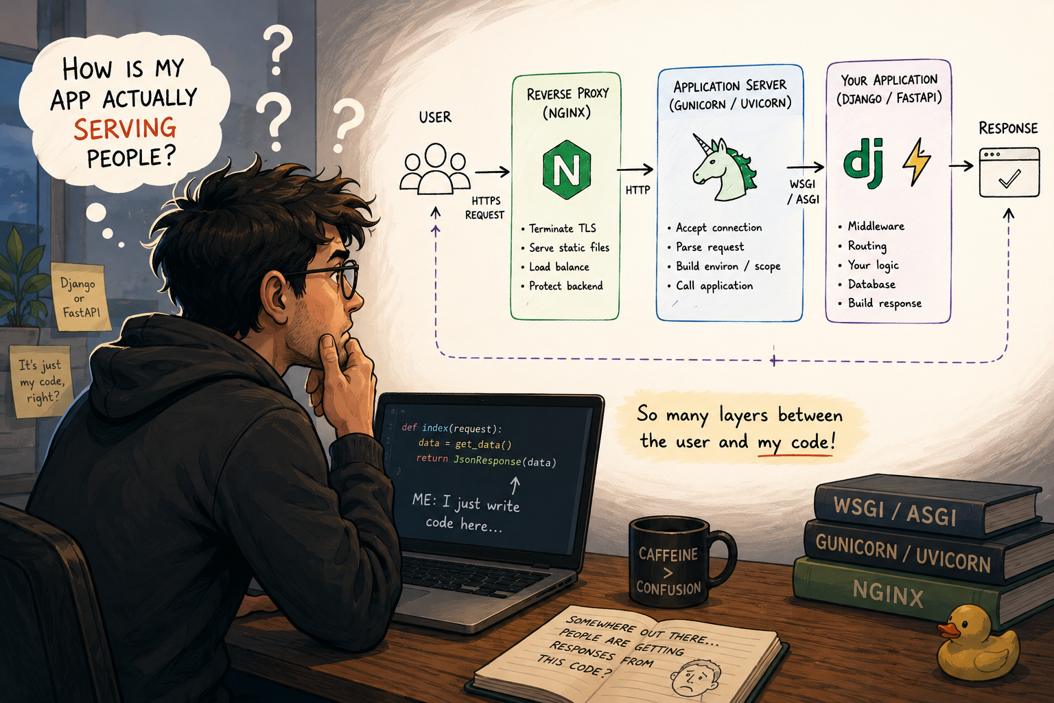 Your Web App Doesn’t Handle HTTP Requests. Something Else Does.