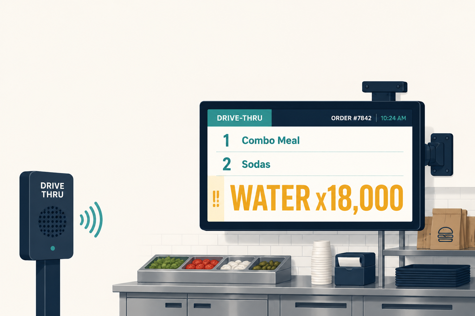 18,000 Cups of Water: What Drive-Thru Voice AI Keeps Getting Wrong