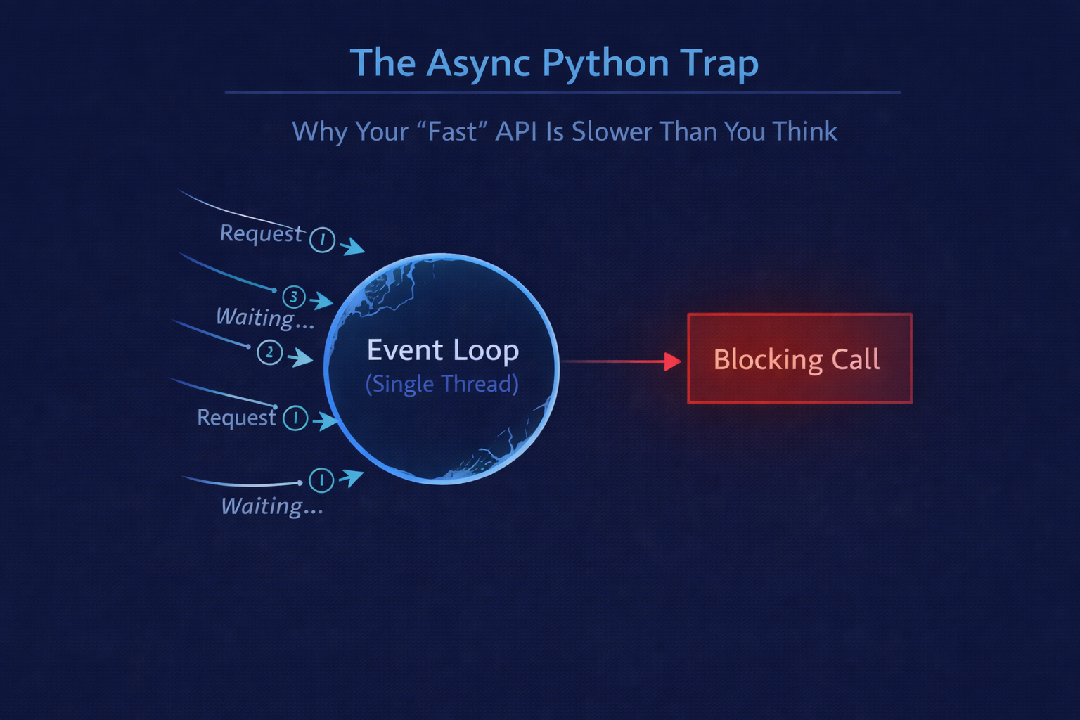 The Async Python Trap: Why Your “Fast” API Is Slower Than You Think