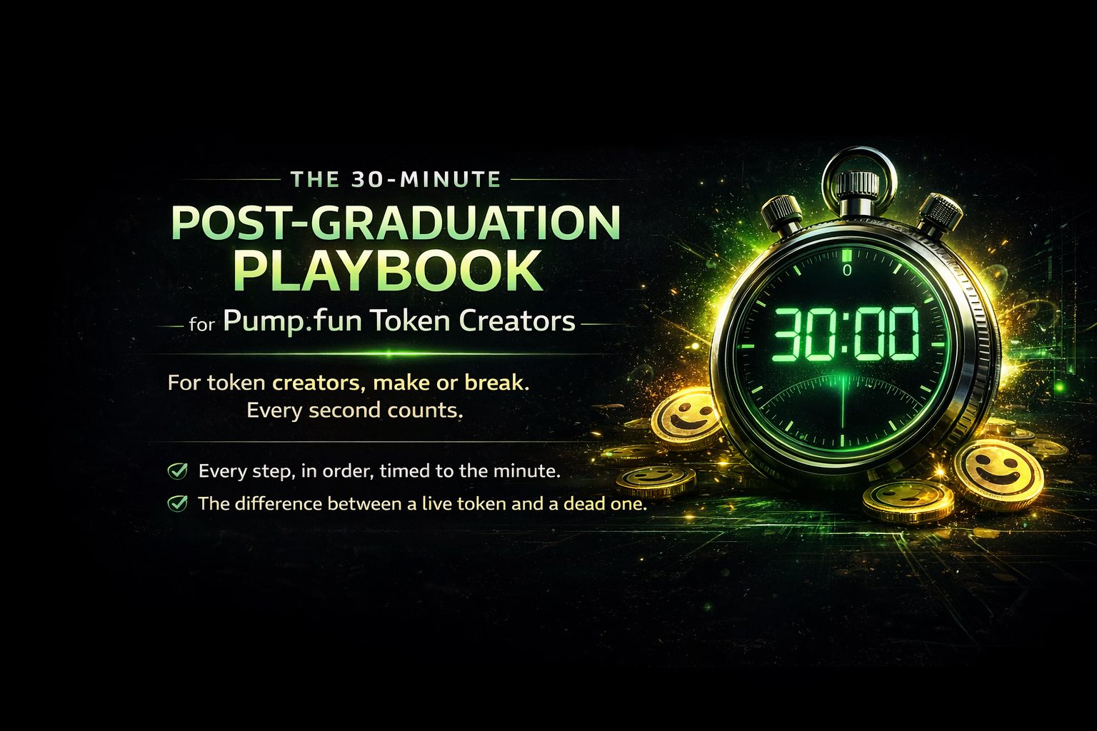 The 30-Minute Post-Graduation Playbook — Keep Your Pump.fun Token Alive on PumpSwap