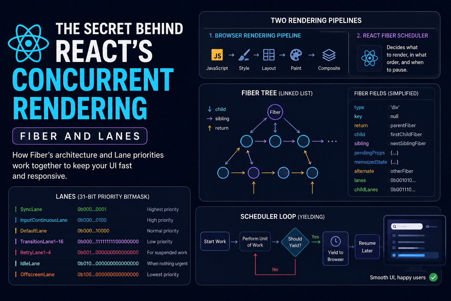 The Secret Behind React’s Concurrent Rendering: Fiber and Lanes