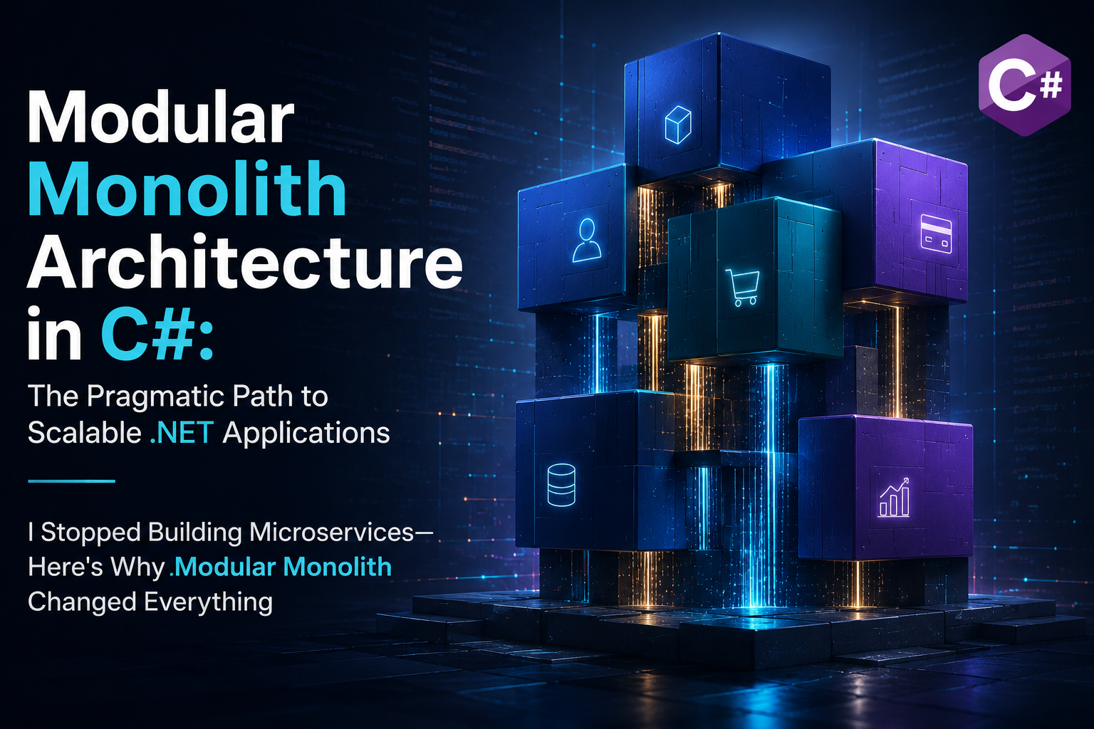 Modular Monolith Architecture in C#: The Pragmatic Path to Scalable .NET Applications