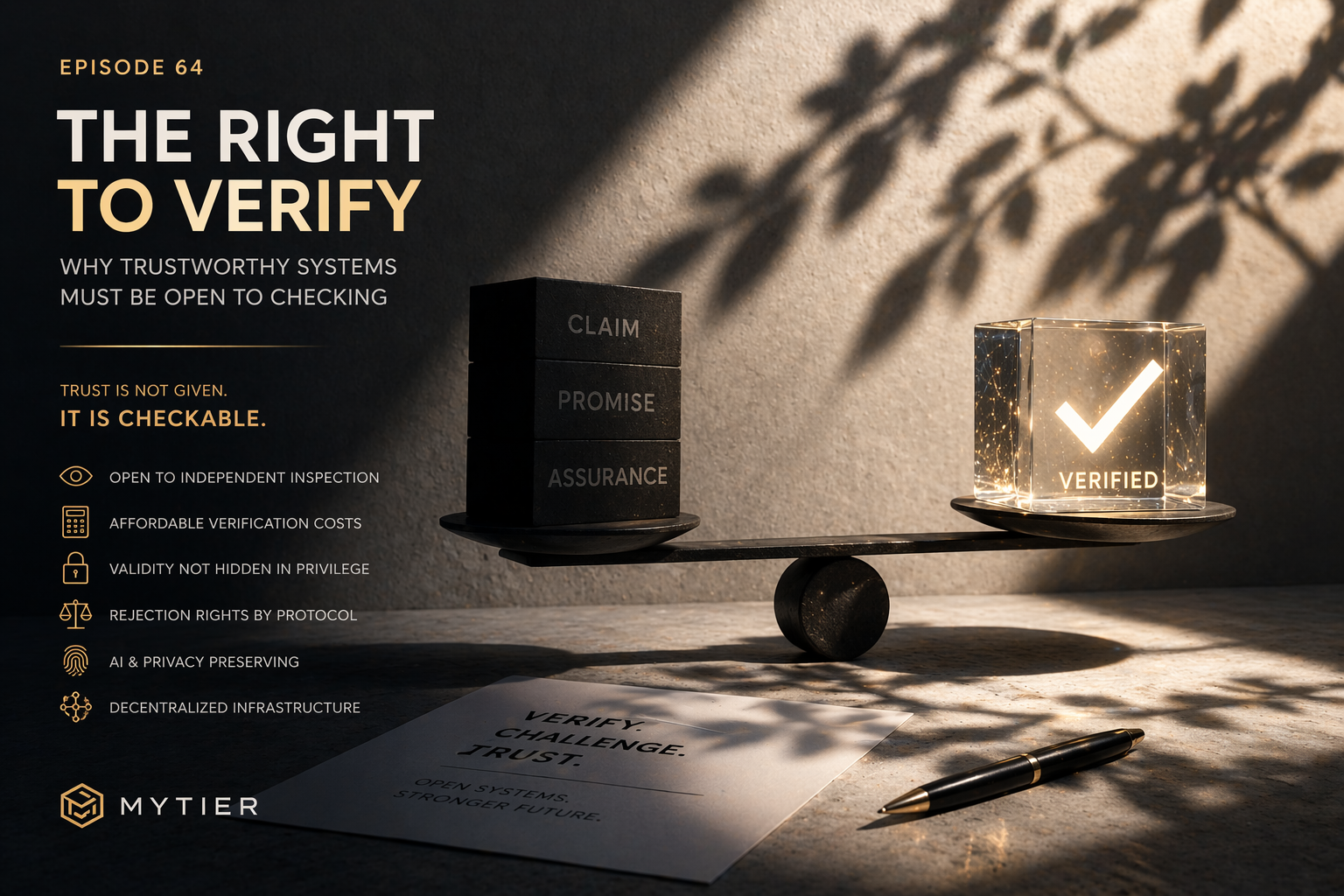The Right to Verify: Why Trustworthy Systems Must Be Open to Checking