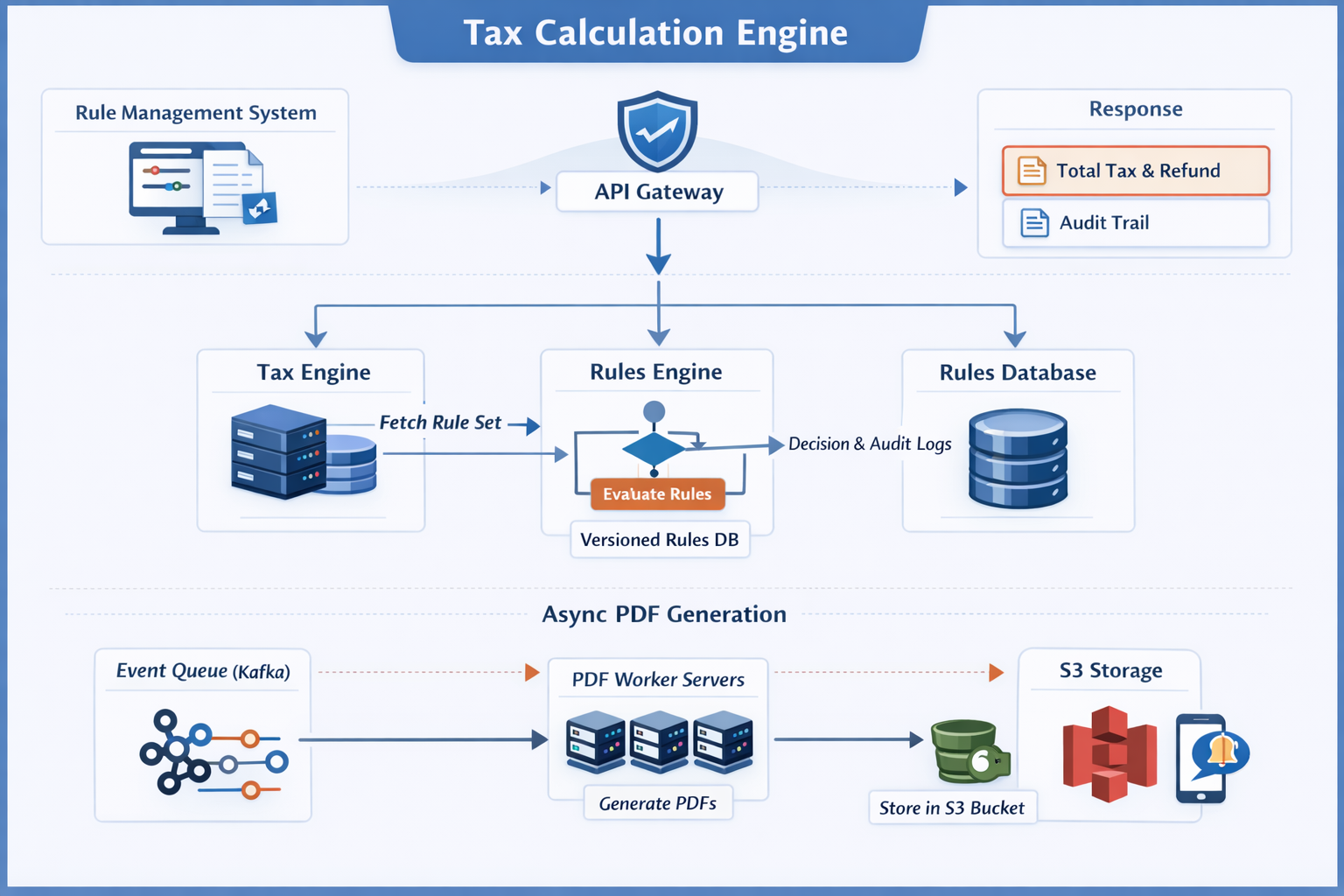 System Design: How to Build a Tax Calculation Engine (TurboTax-Style)