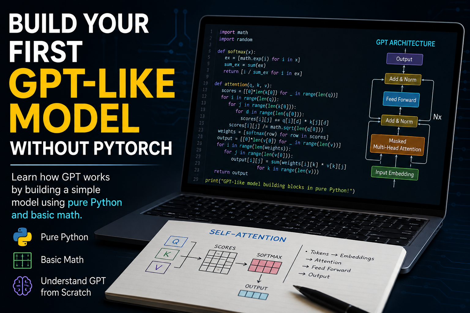Build Your First GPT-Like Model Without PyTorch