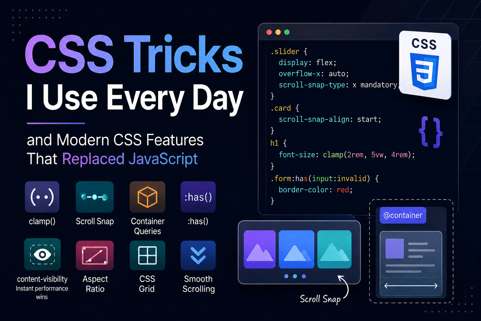 Modern CSS Features That Replaced JavaScript