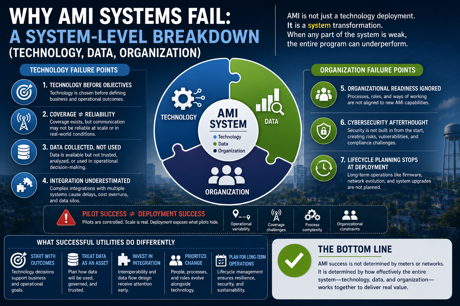 Why AMI Systems Fail: A System-Level Breakdown (Technology, Data, and Organization)