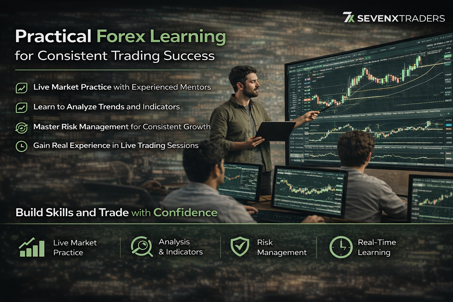 Practical Forex Learning for Consistent Trading Success — 7x Traders