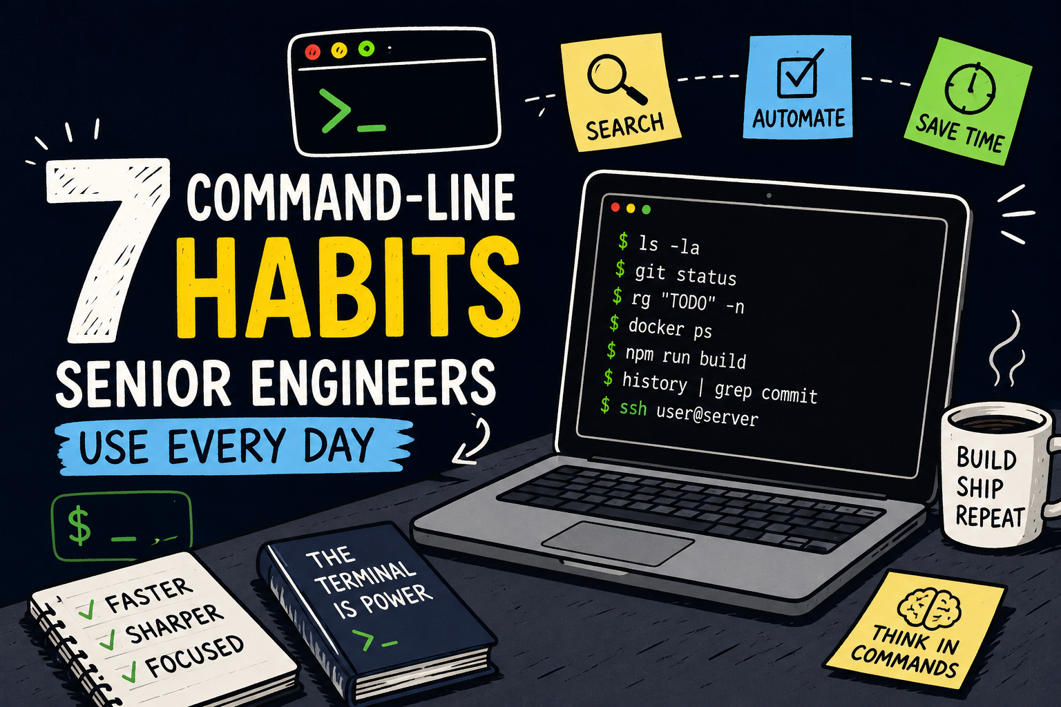 7 Command-Line Habits Senior Engineers Use Every Day