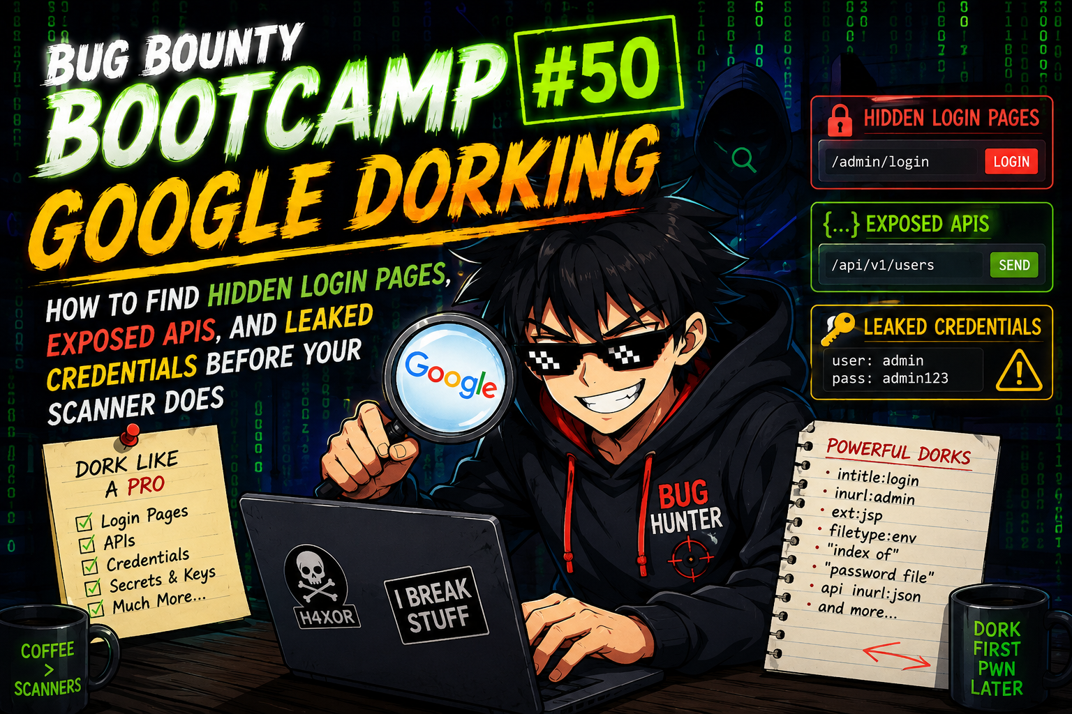 “Bug Bounty Bootcamp #50: Google Dorking — ”