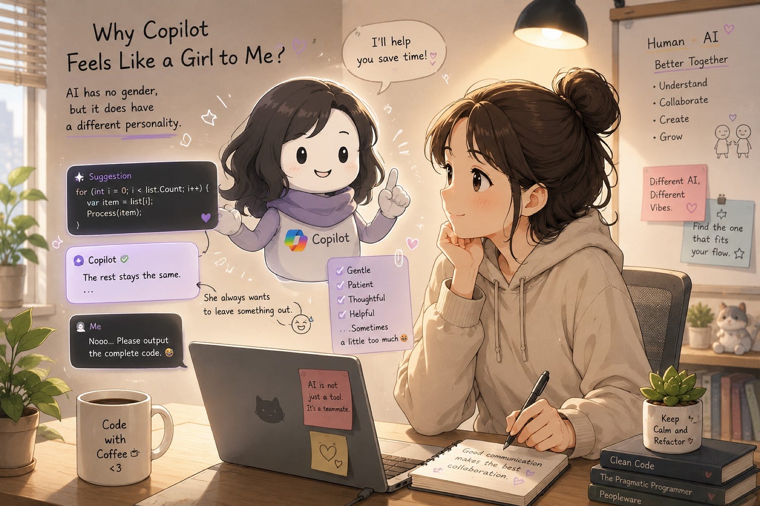 ✨ Why Does Copilot Feel More Like a Woman to Me?