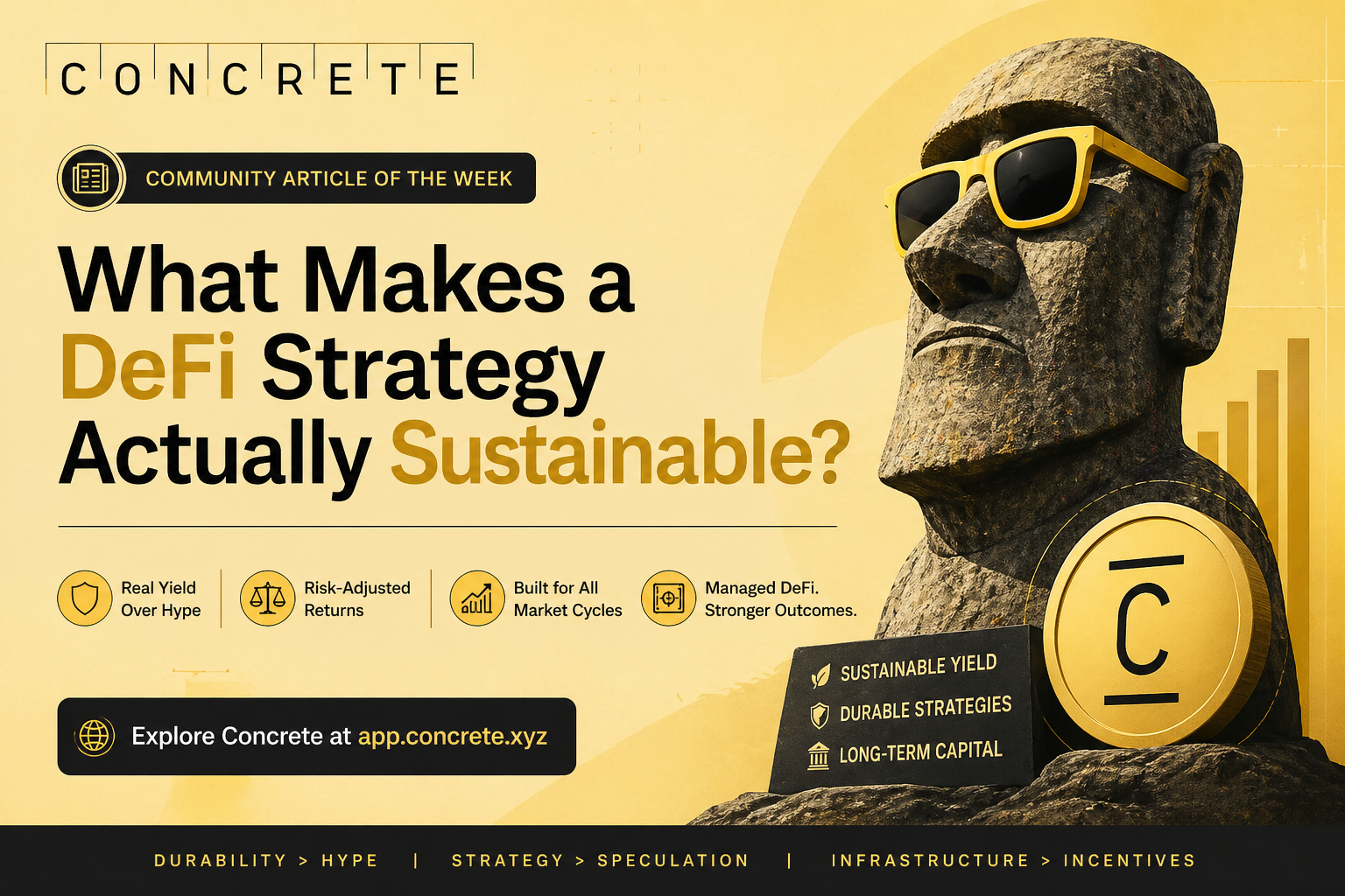 Community Article of the Week
“What Makes a DeFi Strategy Actually Sustainable?”