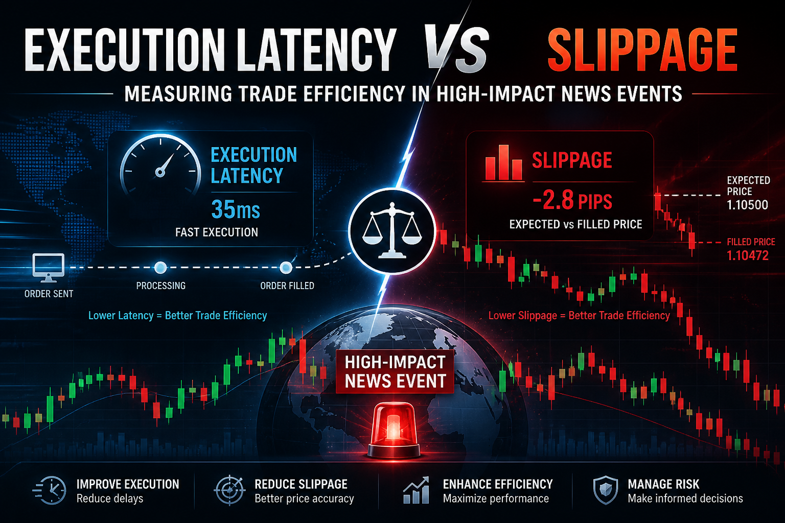 Execution Latency vs Slippage: Measuring Trade Efficiency in High-Impact News Events
