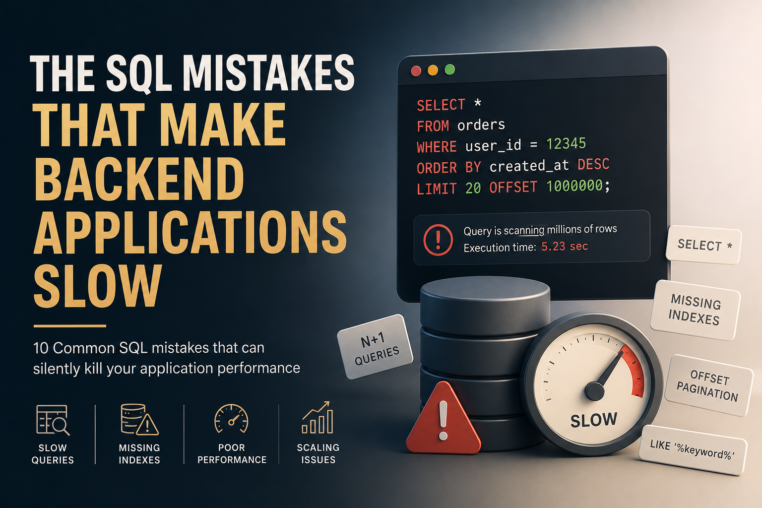 Your API Isn’t Slow. Your SQL Query Is.