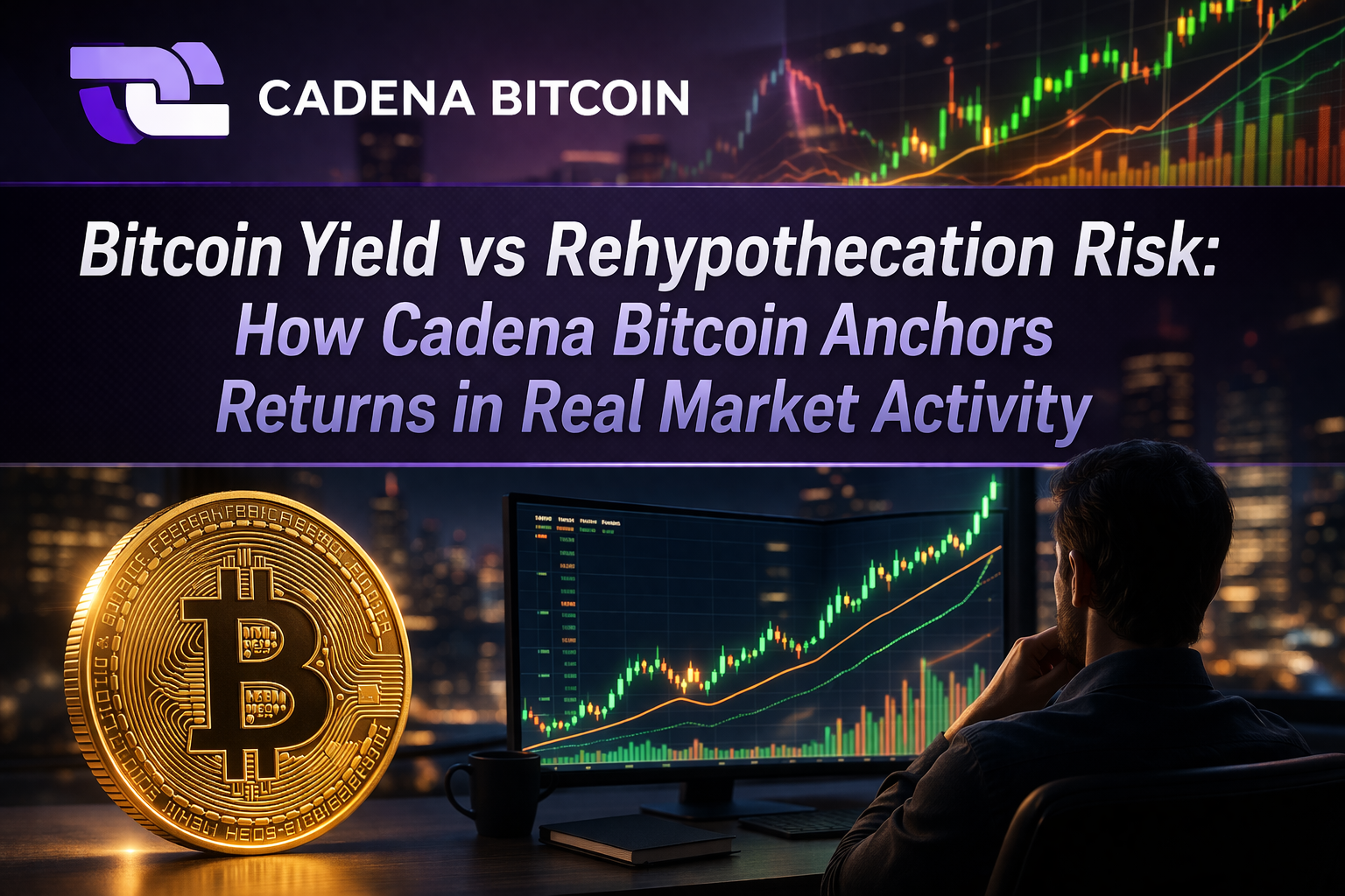 Bitcoin Yield vs Rehypothecation Risk: How Cadena Bitcoin Anchors Returns in Real Market Activity