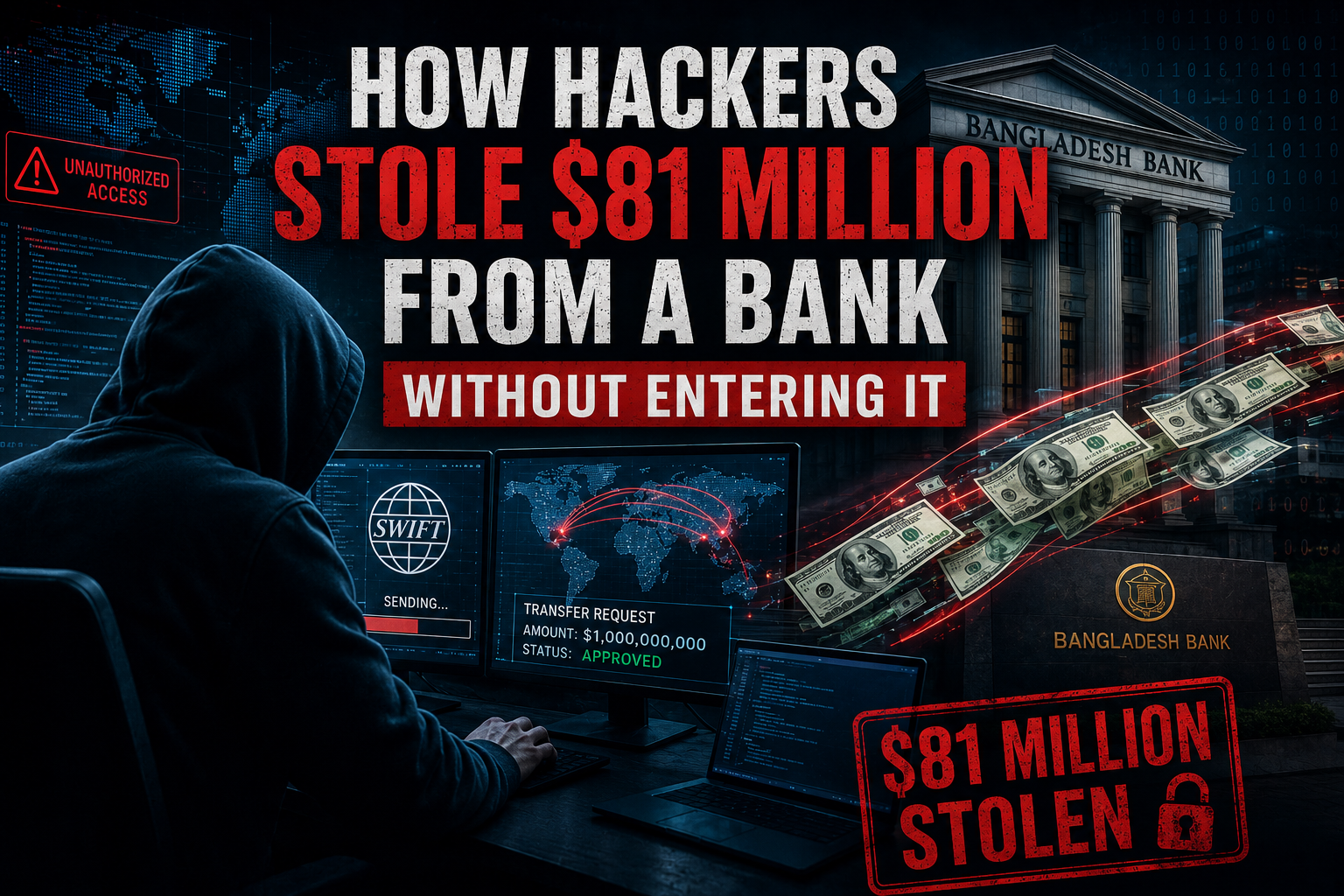 How Hackers Stole $81 Million From a Bank Without Entering It