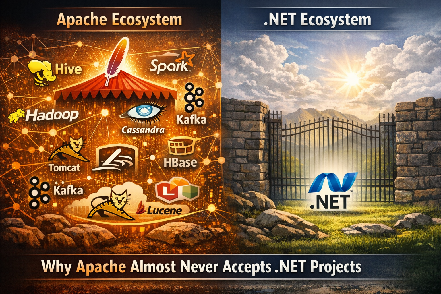 Why Apache Almost Never Accepts .NET Projects？