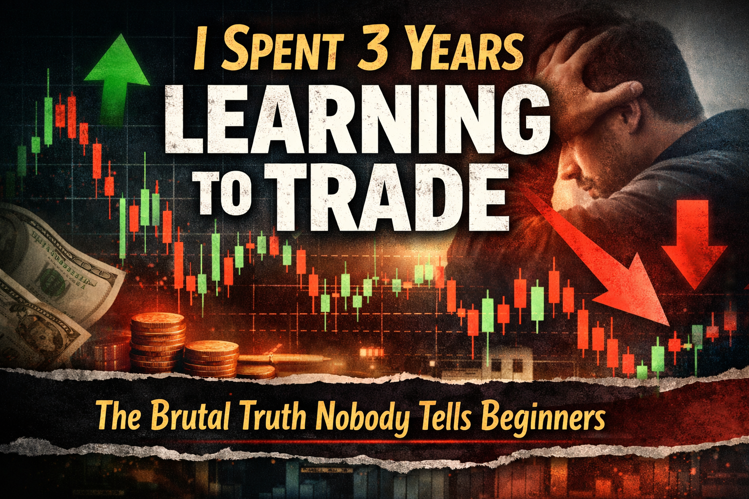 I Spent 3 Years Learning to Trade — Here’s the Brutal Truth Nobody Tells Beginners