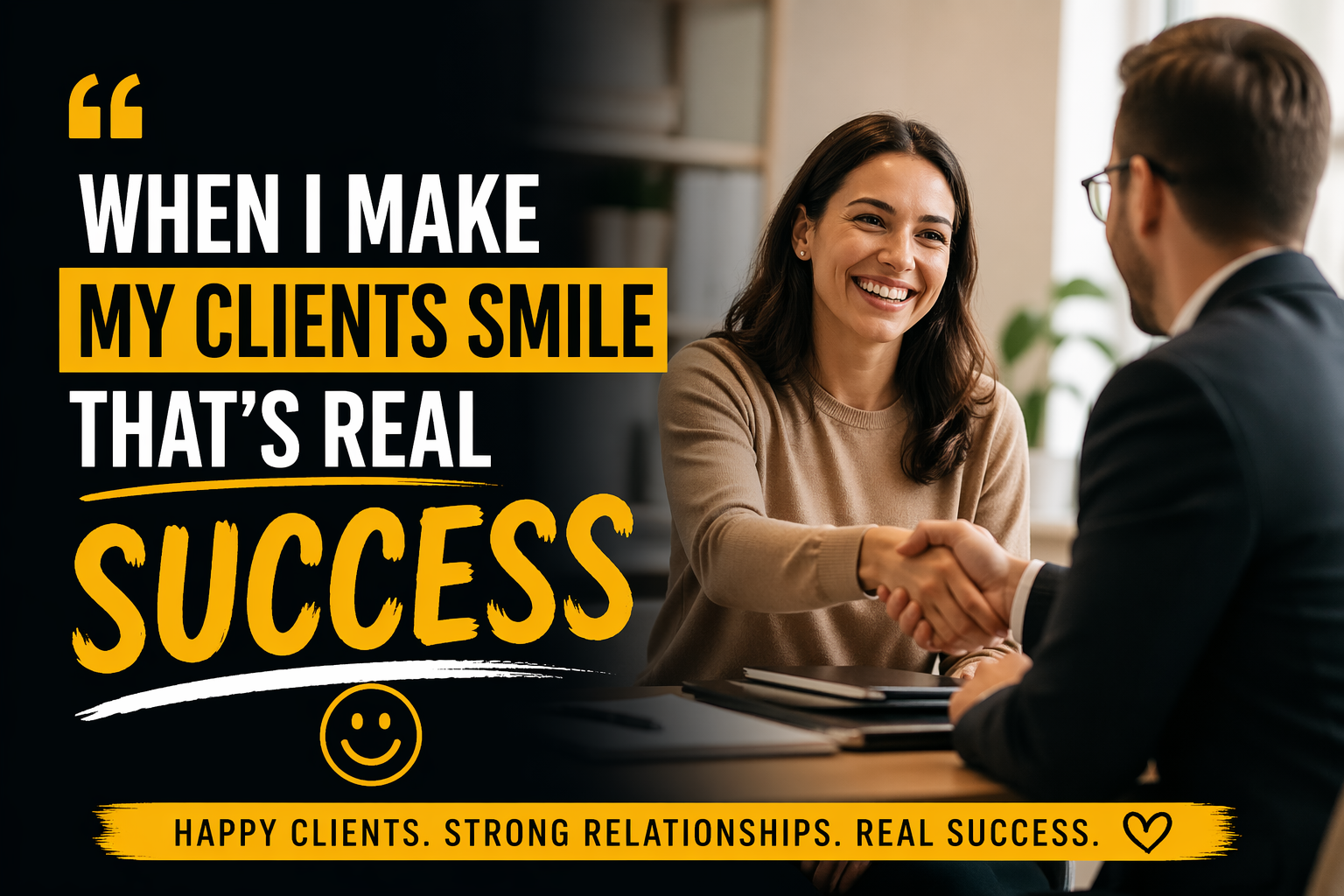 “Success Isn’t Loud — It’s the Quiet Smile Your Client Leaves With”