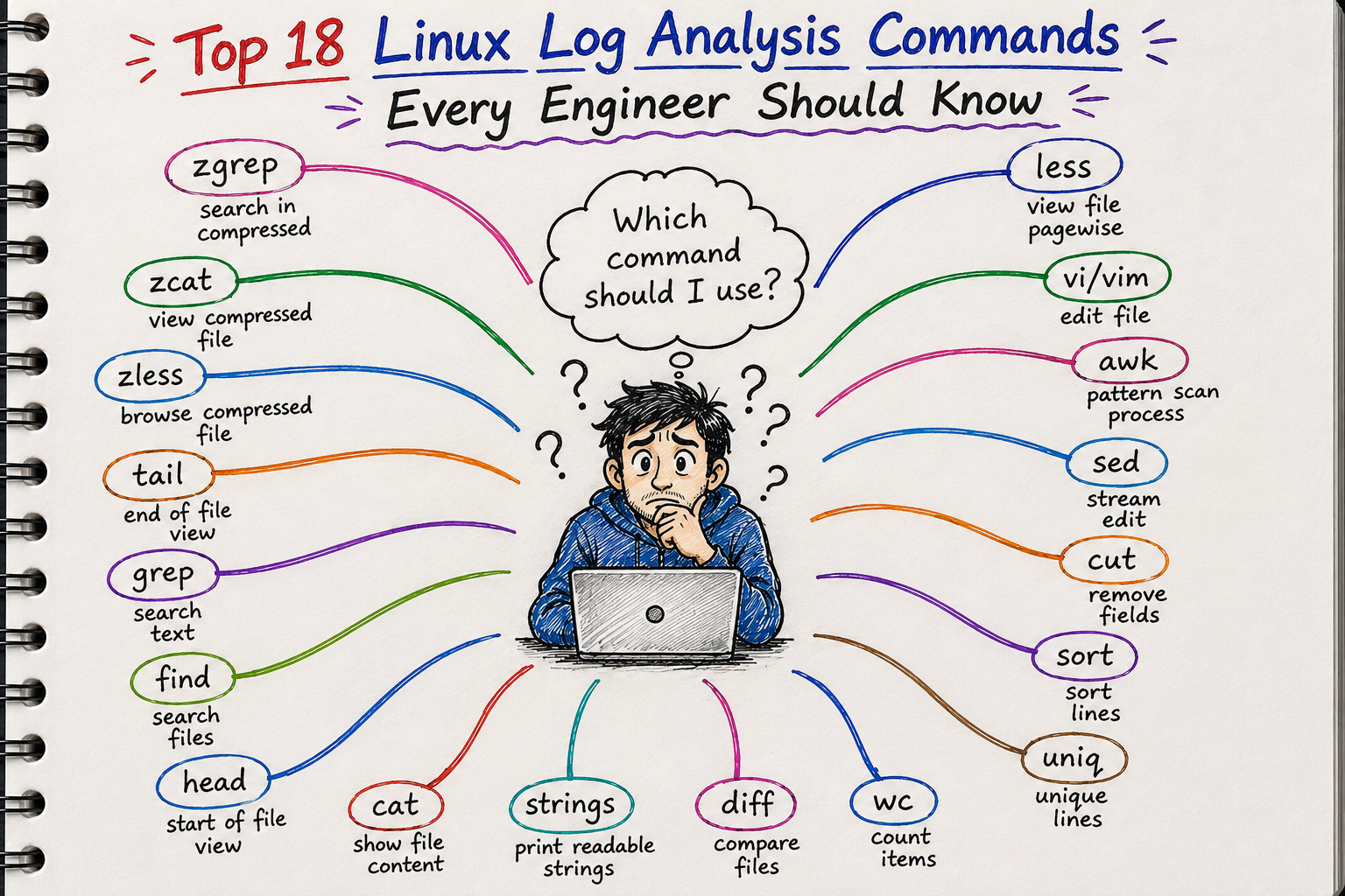 Top 18 Linux Log Analysis Commands Every Engineer Should Know