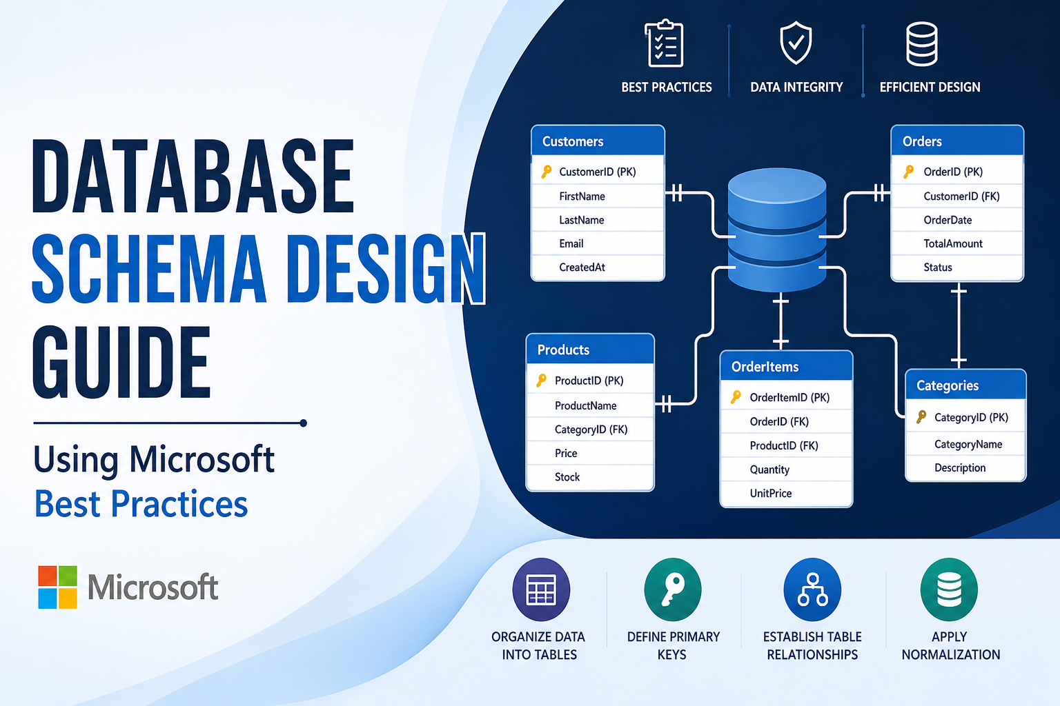 Database Schema Design Guide Using Microsoft Best Practices