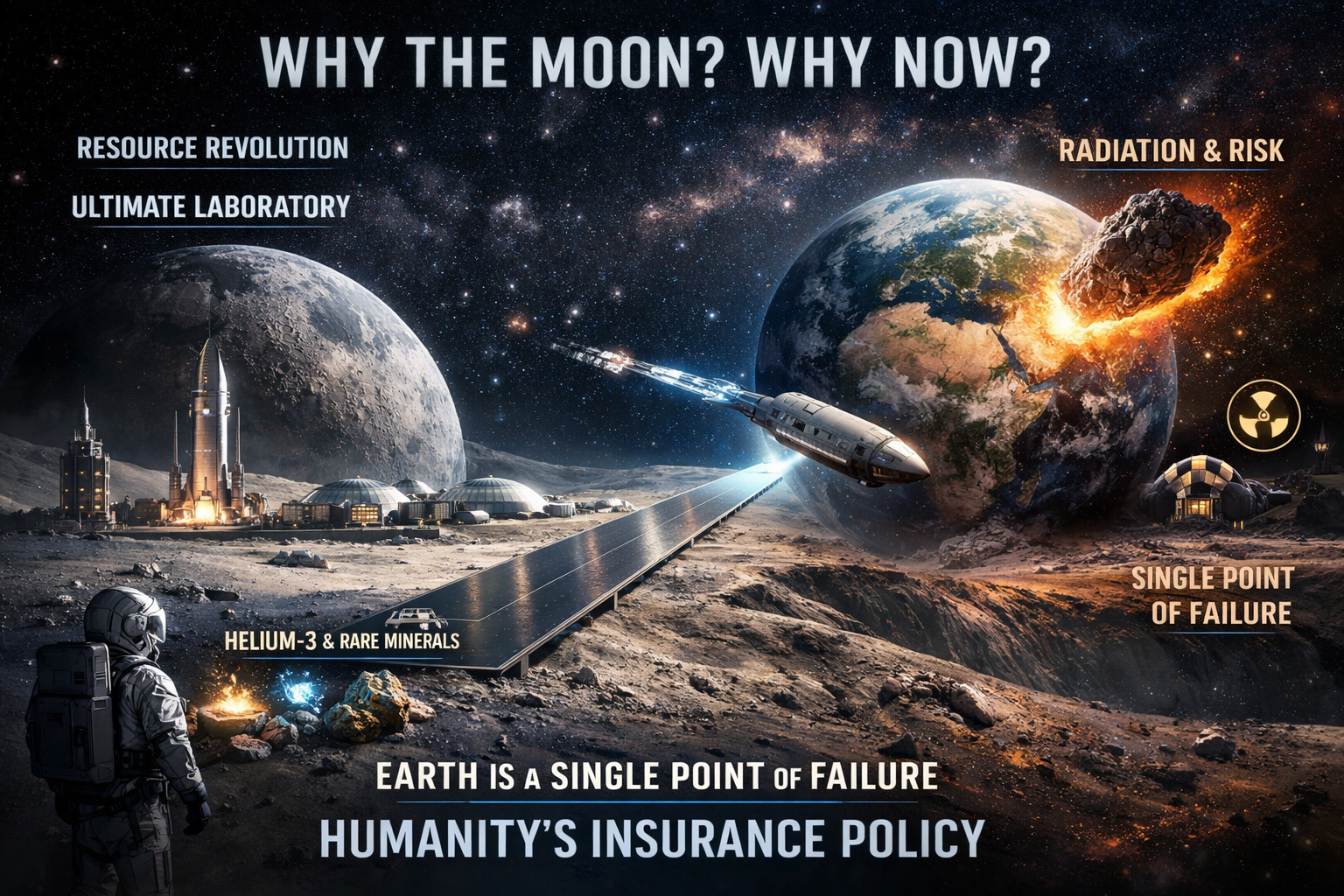 The Lunar Insurance Policy: Why Humanity Must Expand Beyond Earth