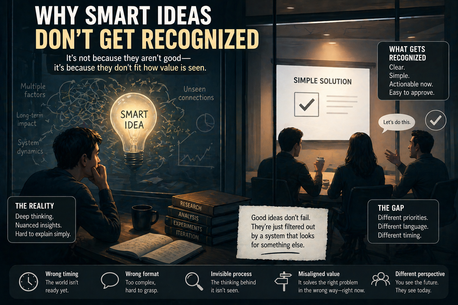 Why Smart Ideas Don’t Get Recognized