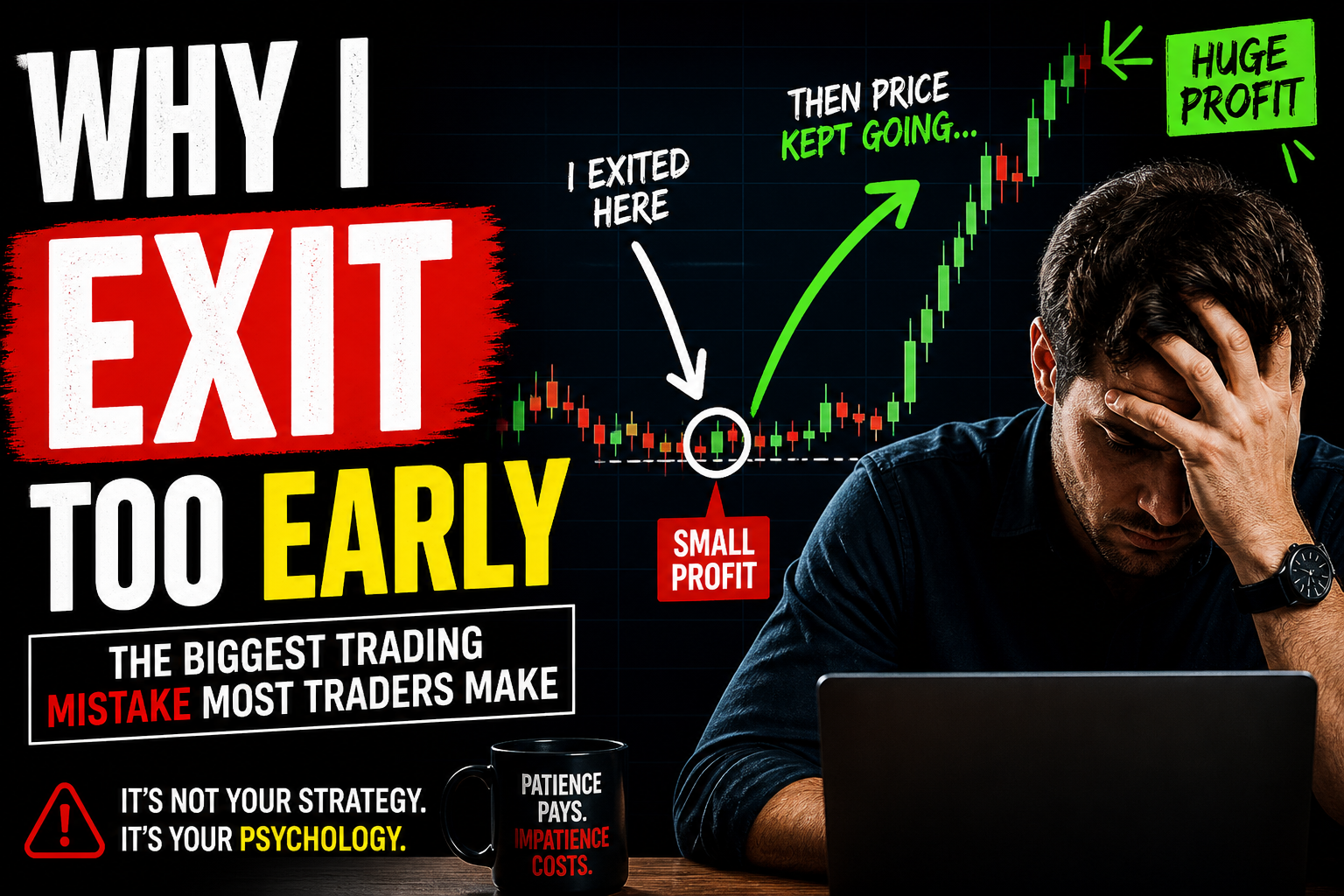 I Used to Sell My Winners Too Early — Here’s the Brutal Truth I Learned About Trading Psychology