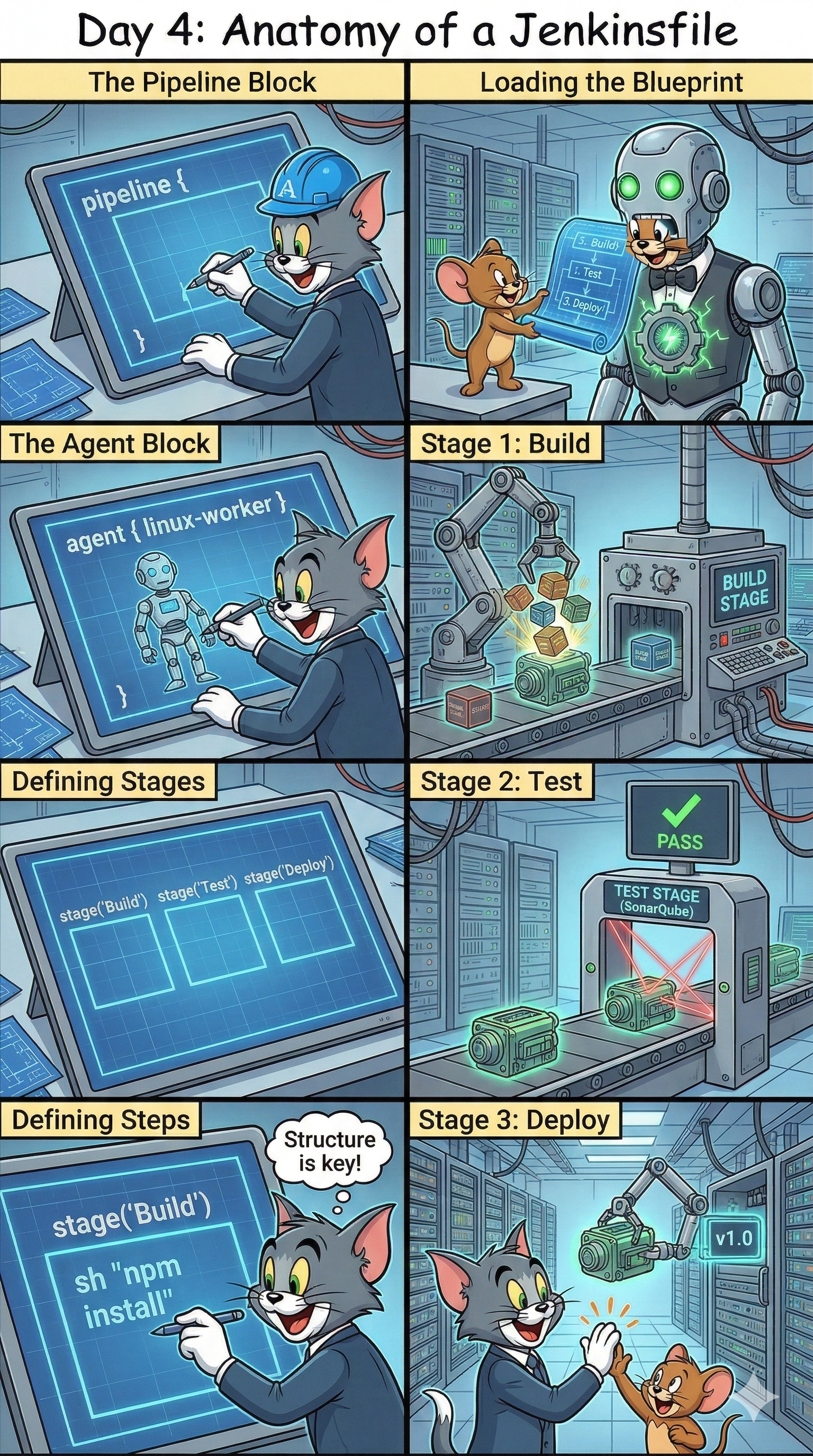 Day 4: Cracking the Code — The Anatomy of a Jenkinsfile in a Production Environment.