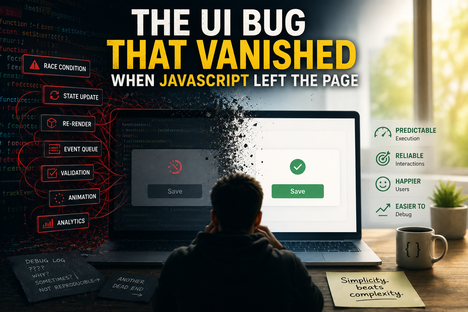 The UI Bug That Vanished When JavaScript Left the Page