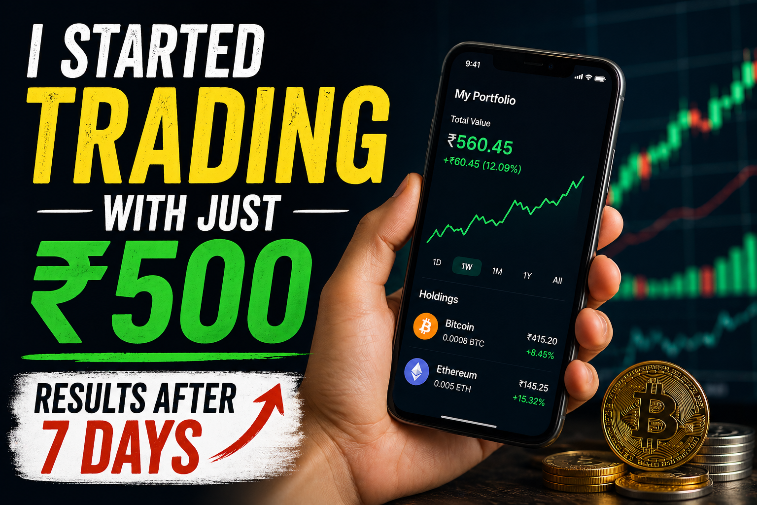 I Started Trading with ₹500 — Here’s What Happened in 7 Days
