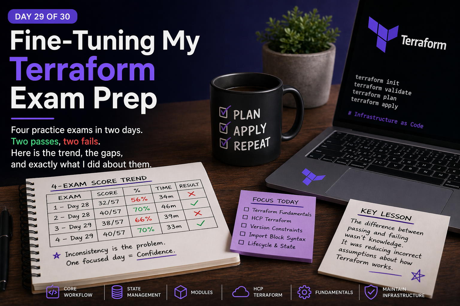 Fine-Tuning My Terraform Exam Prep with Practice Exams