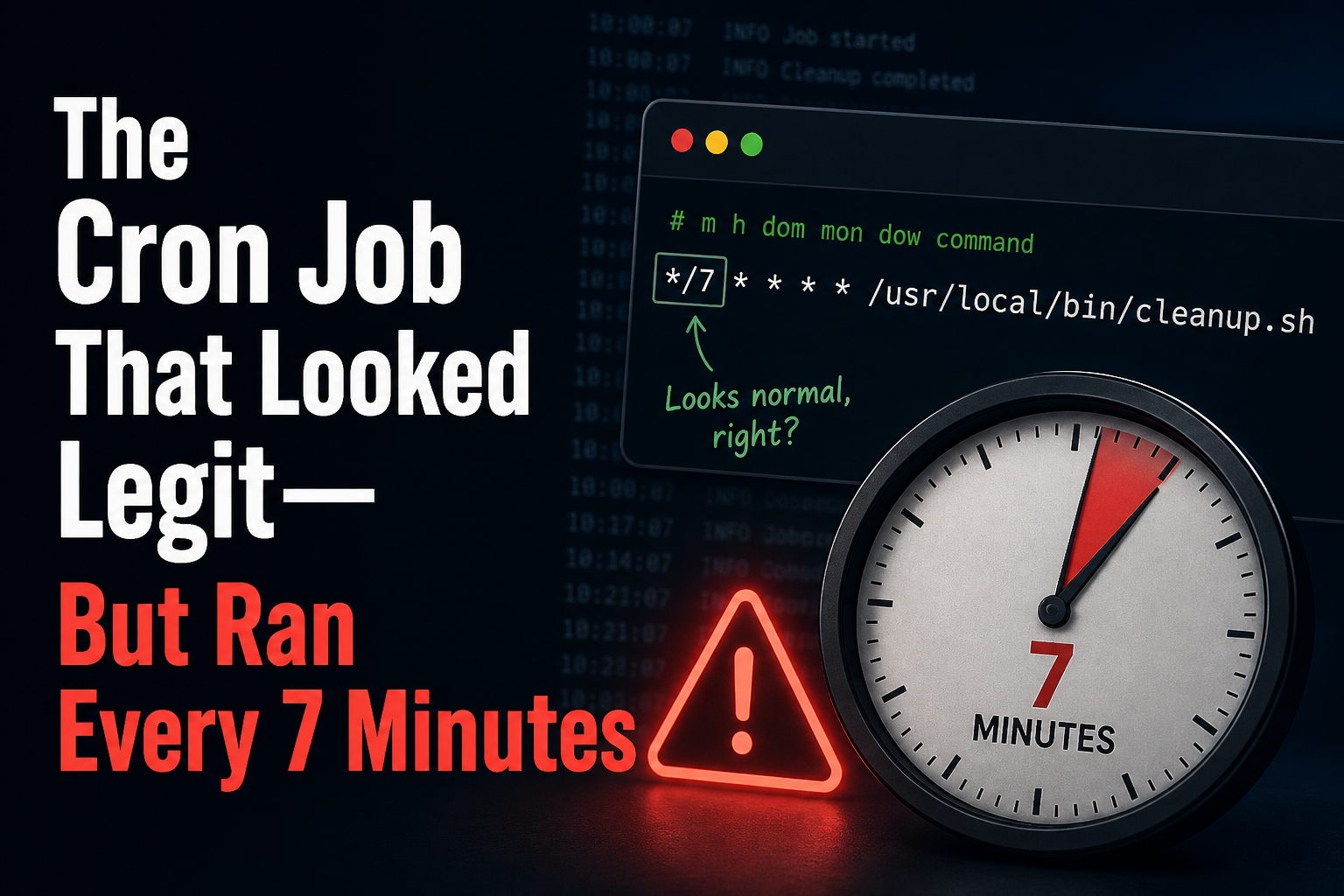 The Cron Job That Looked Legit — But Ran Every 7 Minutes