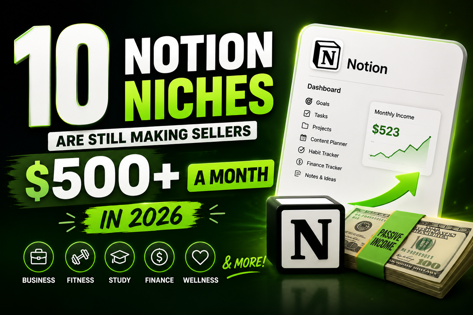 These 10 Notion Niches Are Still Making Sellers $500+ a Month in 2026
