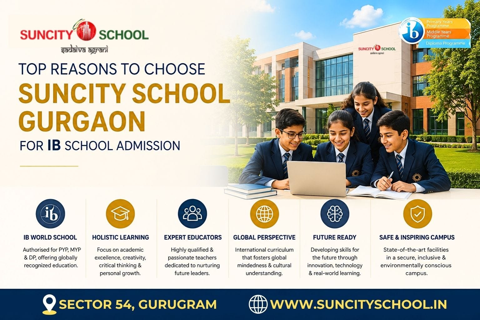 Looking For IB School Admission In Gurgaon? Choose Suncity School