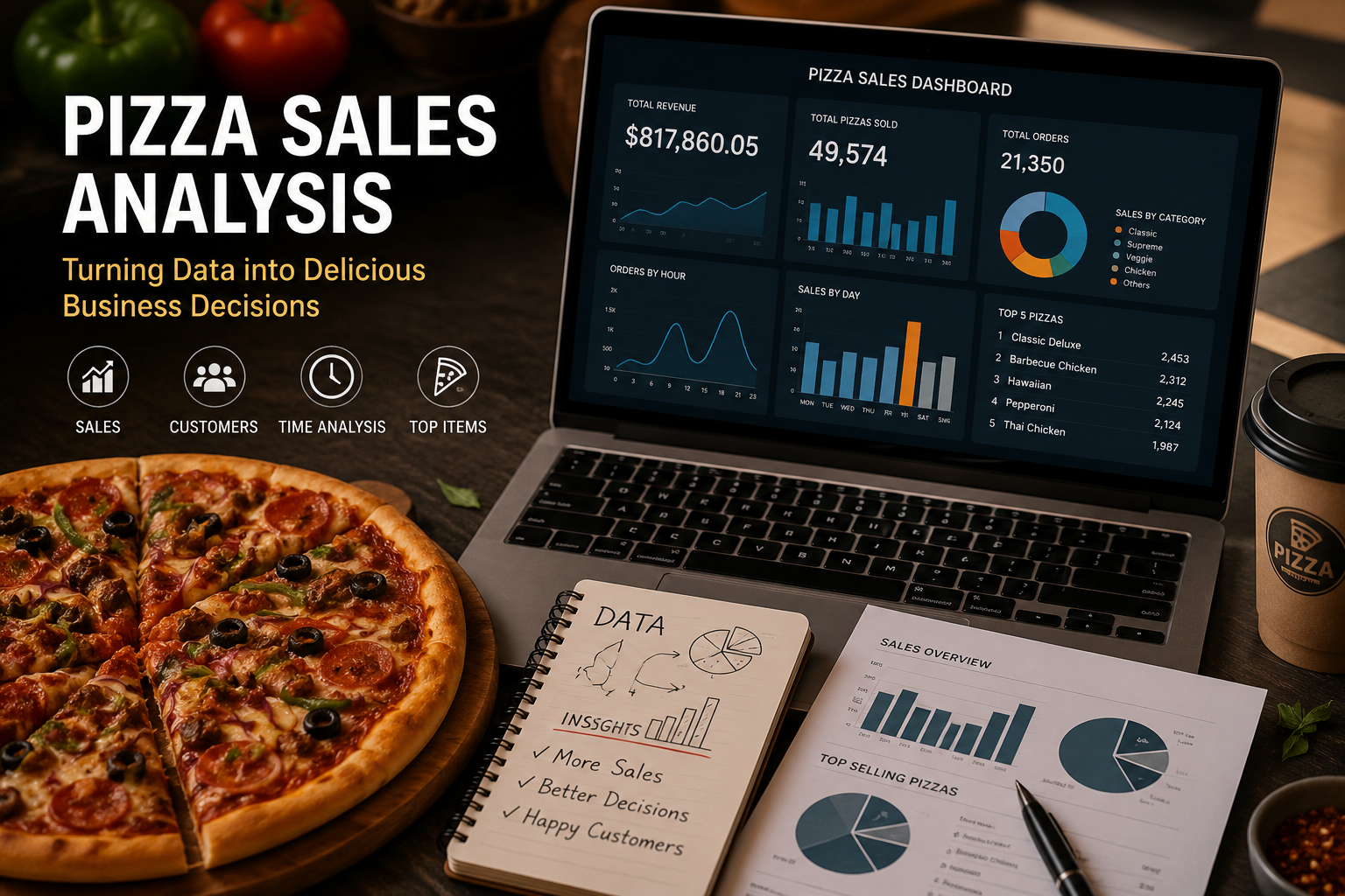 Pizza Sales Performance Analysis: Turning Restaurant Transactions into Business Insights