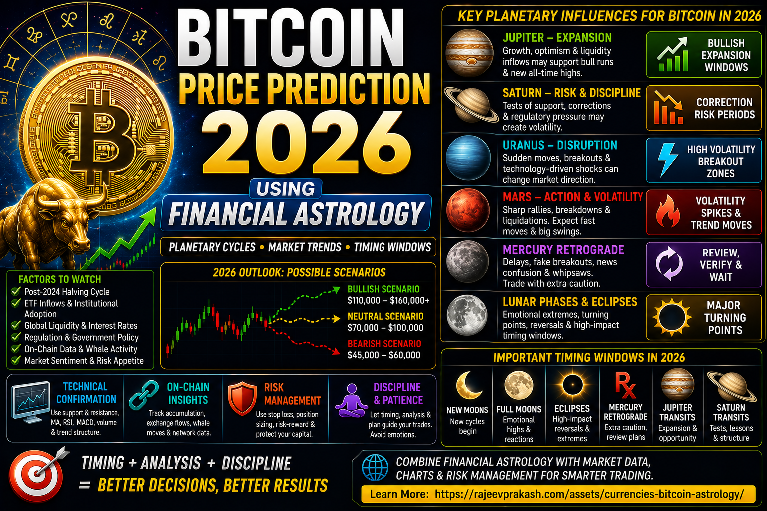 Bitcoin Price Prediction 2026 Using Financial Astrology