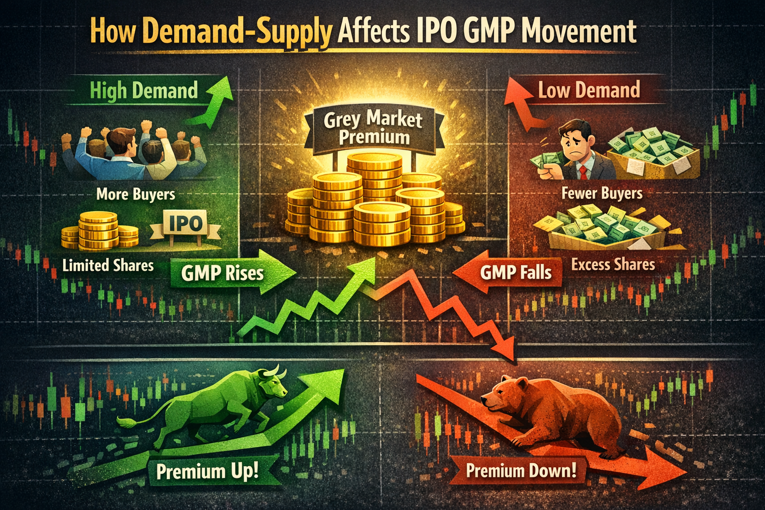 How Demand-Supply Affects IPO GMP Movement
